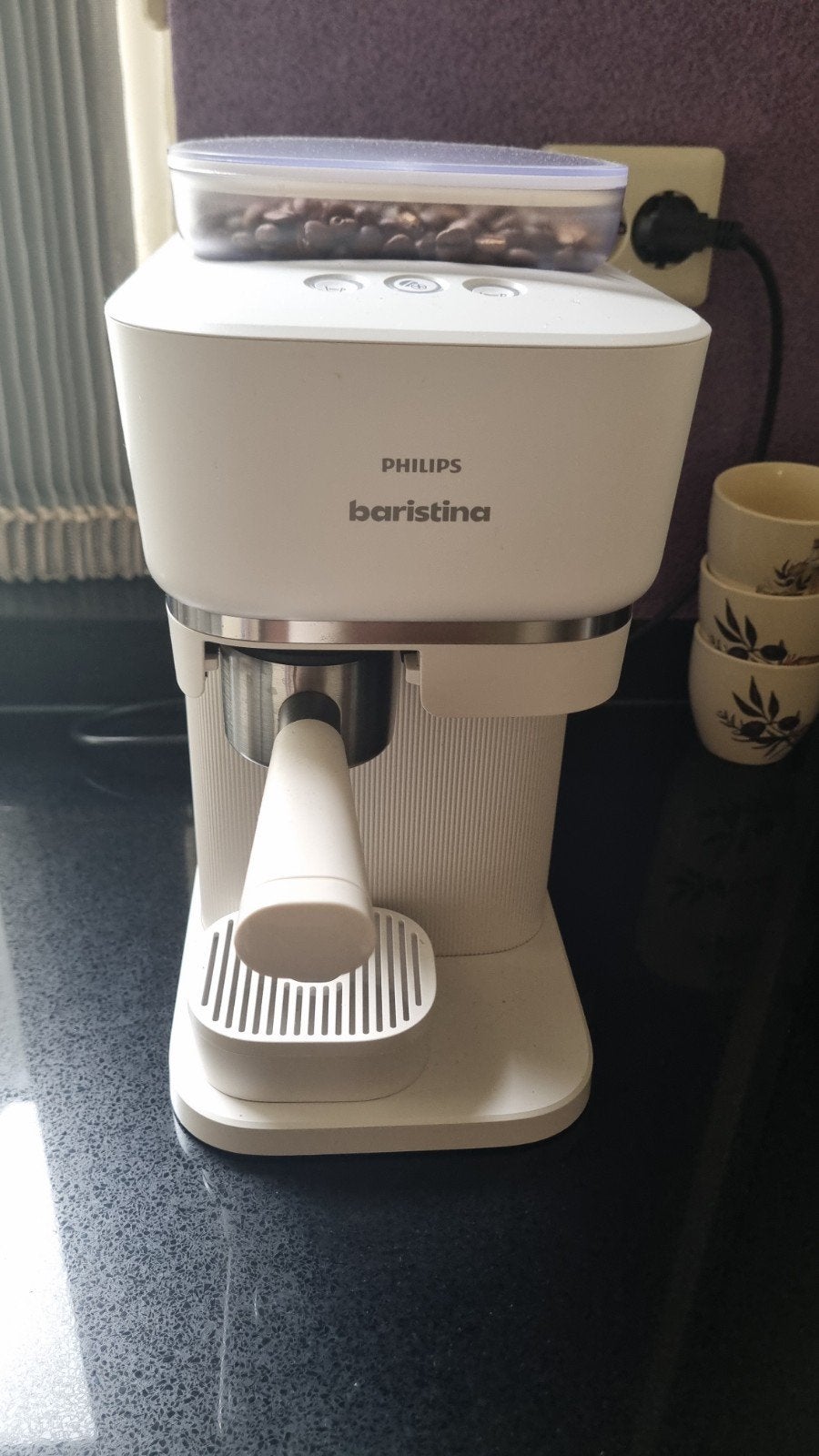 Philips Baristina Espressomachine - Zo goed als nieuw, Espresso apparaat, Gemalen koffie, Ophalen of Verzenden, Zo goed als nieuw