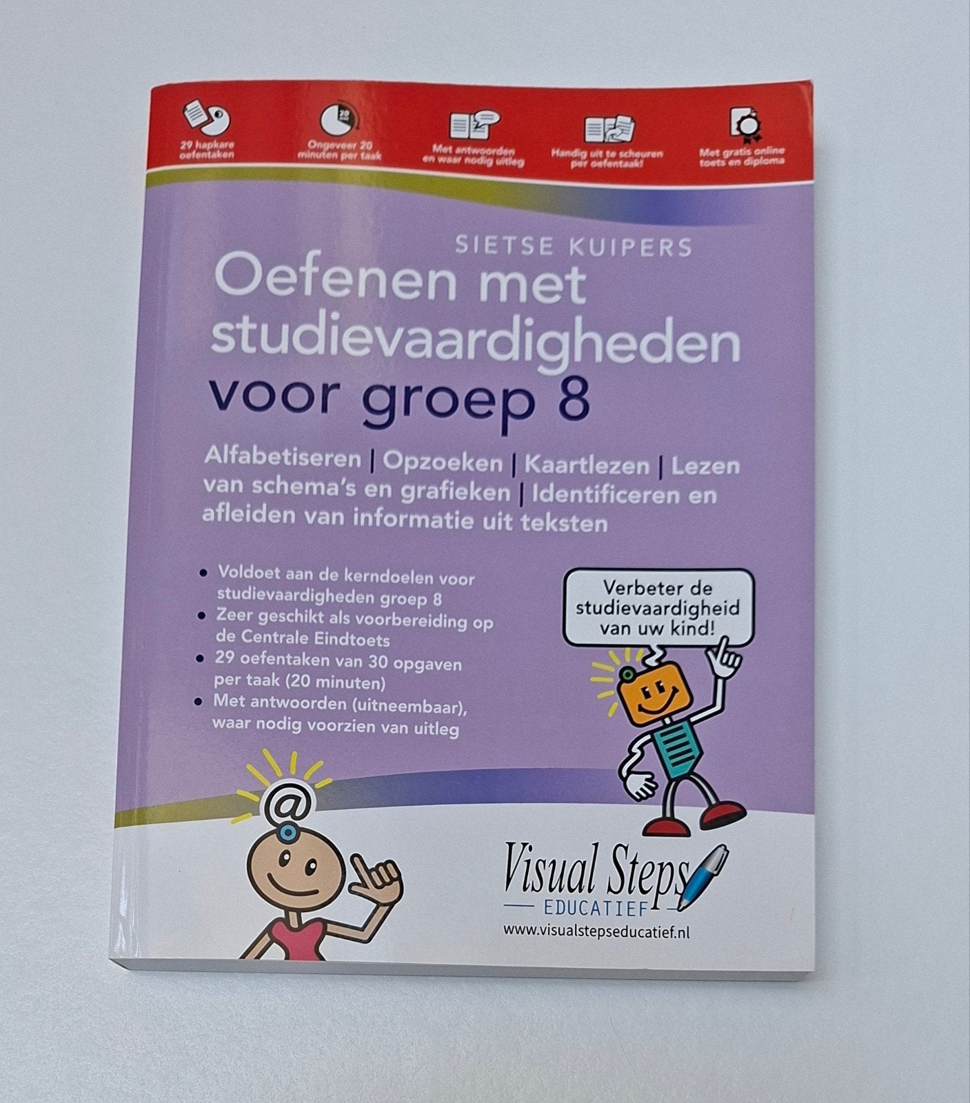 Oefenen met studievaardigheden voor groep 8, Boeken, Overige vakken, Nieuw, Ophalen of Verzenden, Sietse Kuipers