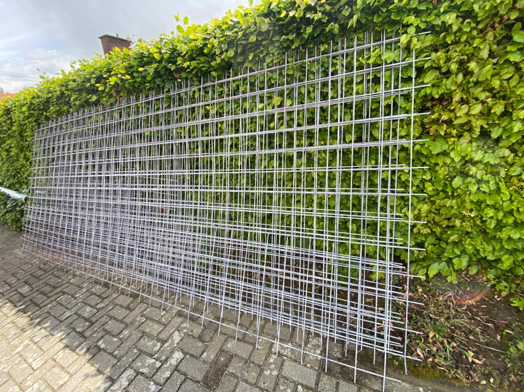 Betongaas gegalvaniseerd 5 stuks 200x500, Tuin en Terras, Ophalen, Gebruikt, 20 meter of meer, Gaas