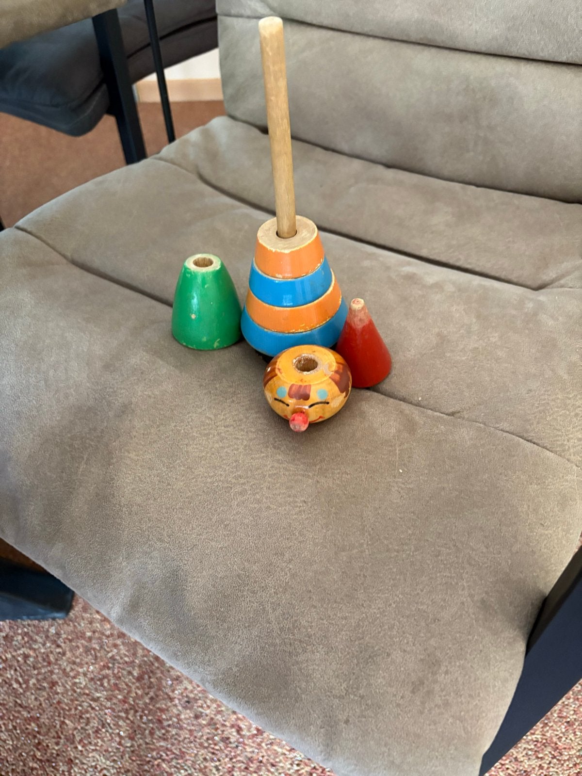 Oudhollands houten speelgoed: stapelclown, Ophalen of Verzenden, Gebruikt, Overige typen