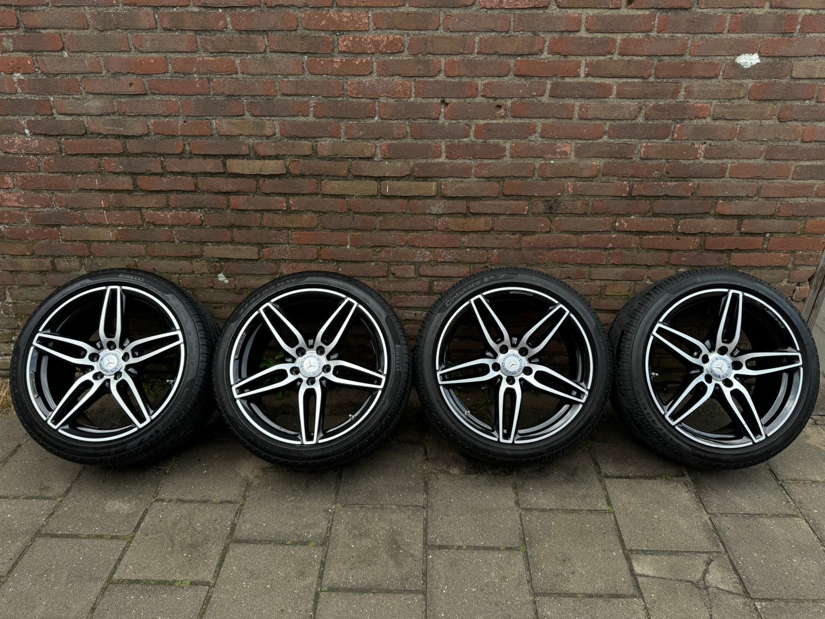 19 inch Mercedes E-klasse W213 AMG velgen breedset, Gebruikt, ., 275 mm, Banden en Velgen