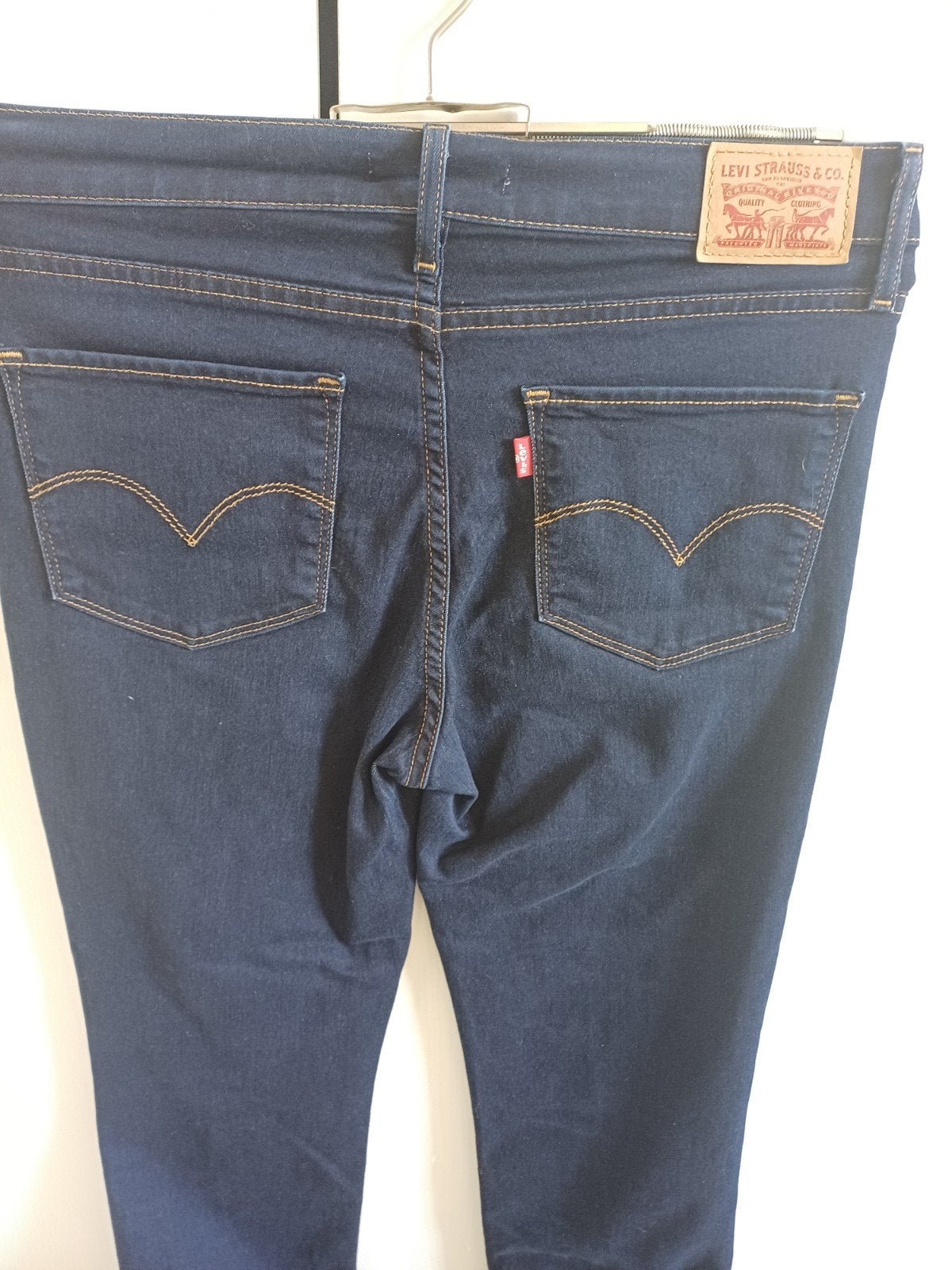 Levi's 724 High Rise Straight spijkerbroek, Blauw, Ophalen of Verzenden, Zo goed als nieuw, W27 (confectie 34) of kleiner