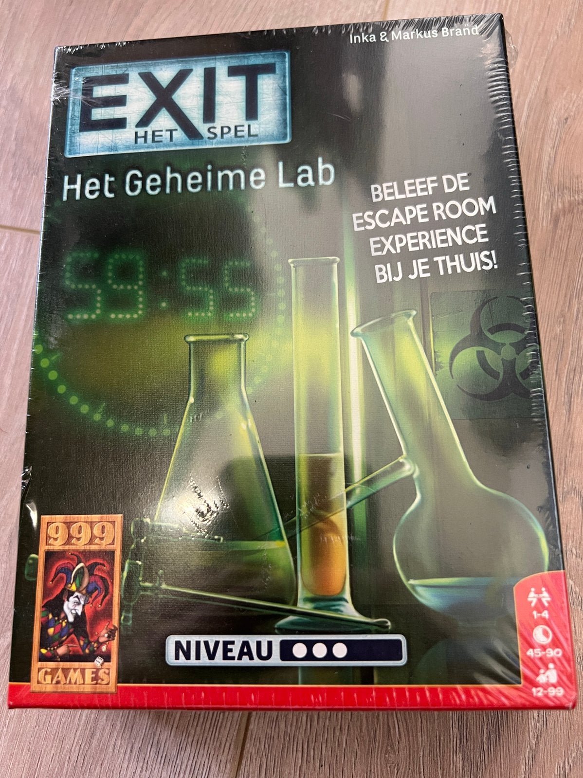 Exit escaperoom spel - Het Geheime Lab, Een of twee spelers, Ophalen of Verzenden, Nieuw