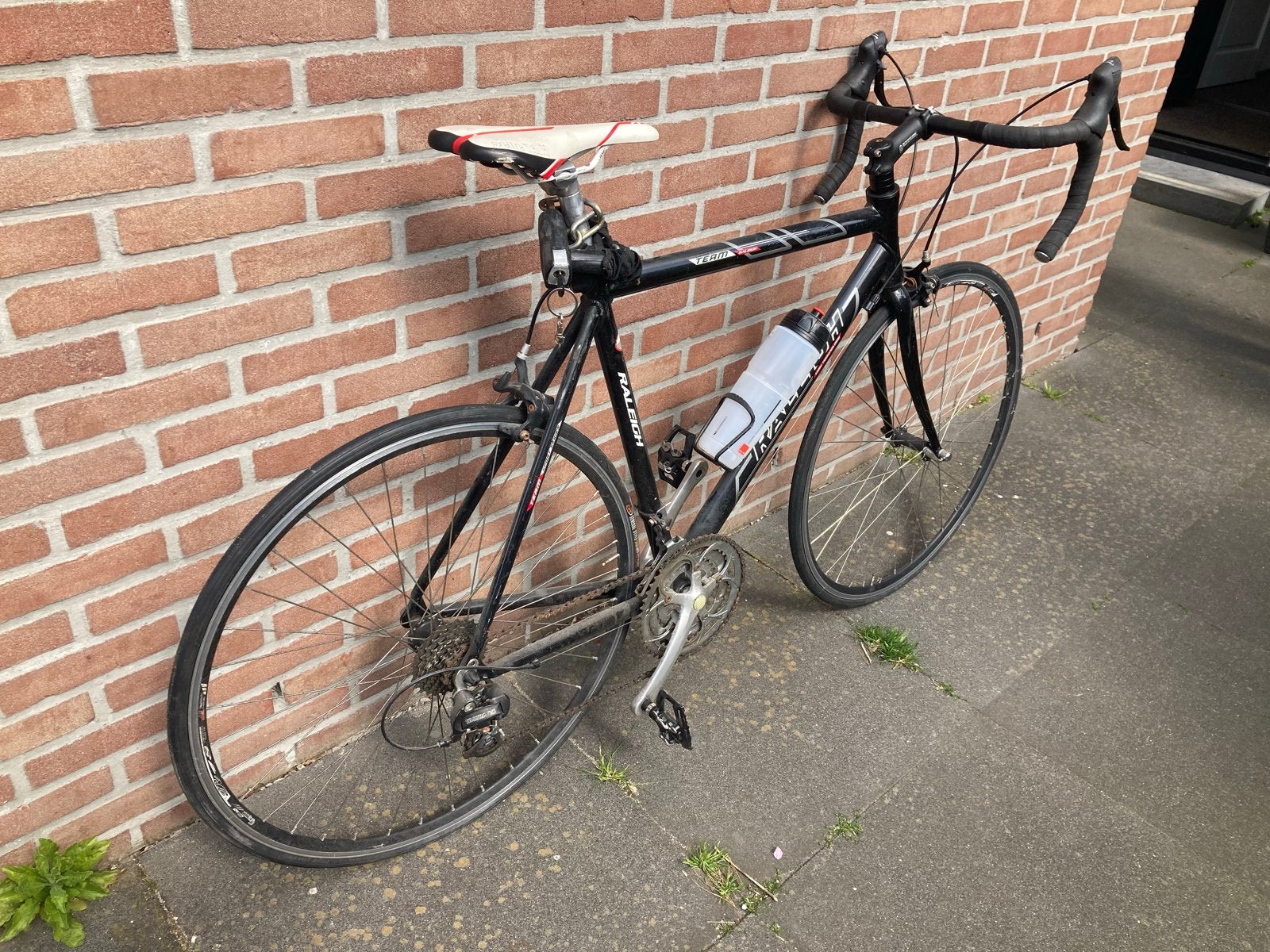 Raleigh Team racefiets - Zwart, 28 inch, 20+ versnellingen, Fietsen en Brommers, Overige merken, 28 inch, Gebruikt, Aluminium
