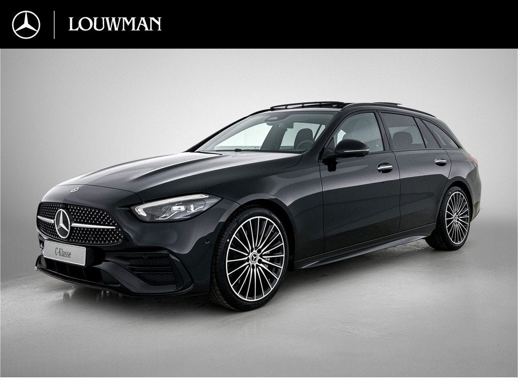 Mercedes-Benz C-Klasse Estate 180 Business Solution AMG | Co, Auto's, Mercedes-Benz, Automaat, Achterwielaandrijving, Zwart, 4 cilinders
