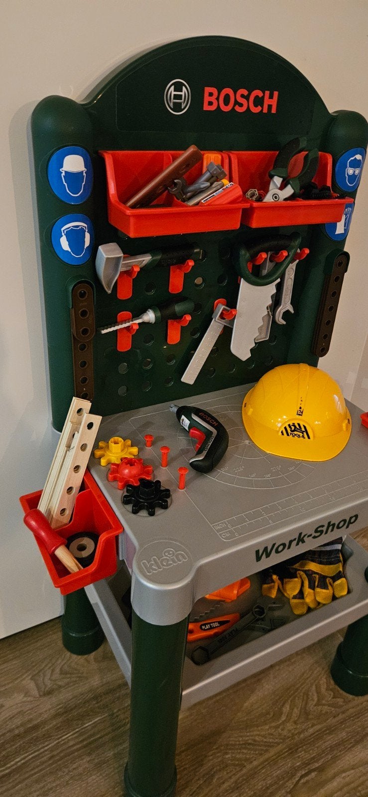 Bosch Work-Shop Werkbank met gereedschap, Kinderen en Baby's, Ophalen, Gebruikt, Bouwen