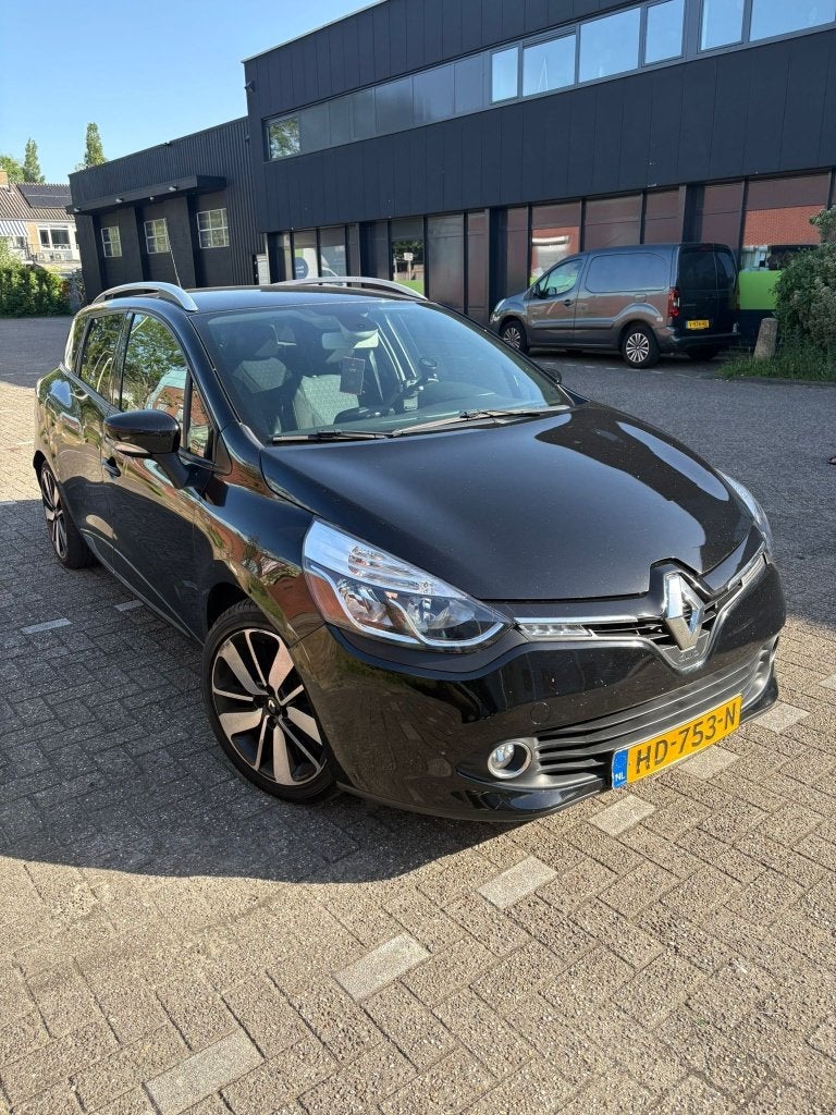 Renault Clio 1.5 DCI 66KW Estate 2015 Zwart, Auto's, Voorwielaandrijving, Zwart, 4 cilinders, 1096 kg