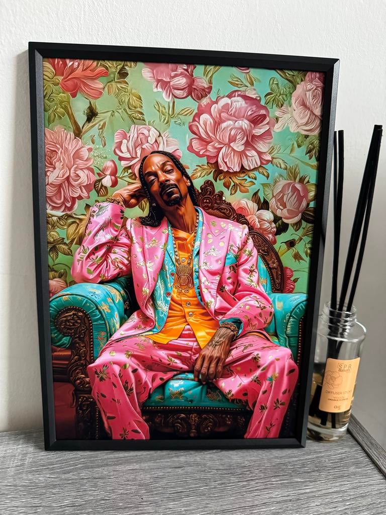 Snoop Dogg Poster Ingelijst 21x30cm, Met lijst, A4 of kleiner, Ophalen of Verzenden, Muziek