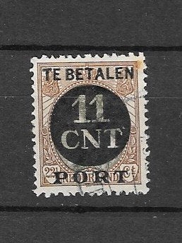 Nederland Postpakket verrekenzegel nr.1 uit 1924, Ophalen of Verzenden, T/m 1940, Gestempeld