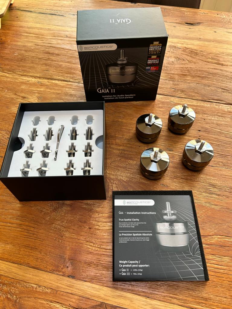 IsoAcoustics GAIA II 4 st. Isolatievoeten voor luidsprekers, Audio, Tv en Foto, Luidsprekers, Overige merken, Overige typen, Ophalen of Verzenden