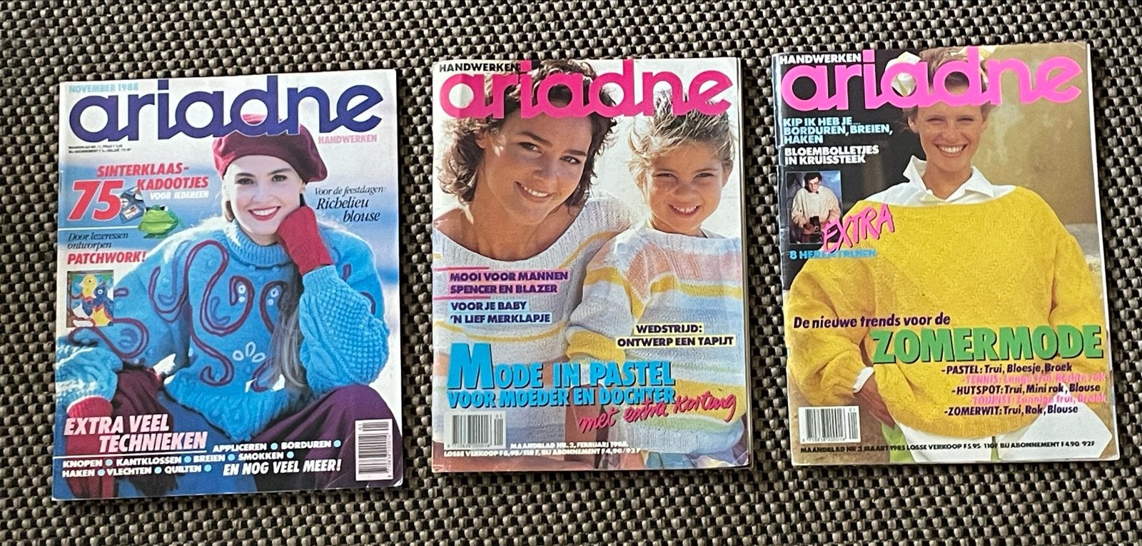 3 Ariadne Handwerken tijdschriften - Jaren '80, Ophalen of Verzenden, Gelezen, Overige typen