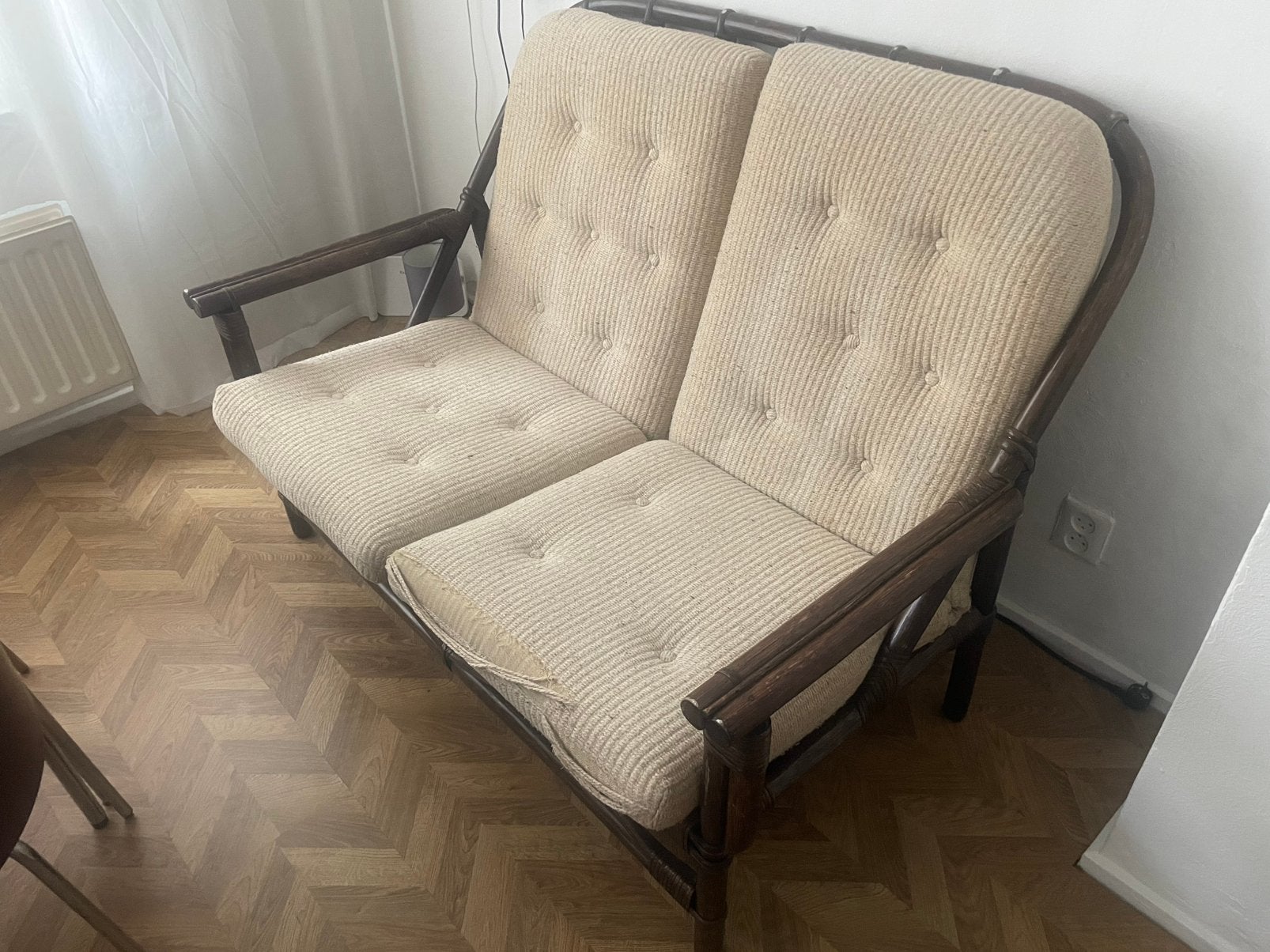Autentieke 2 zits bank, Huis en Inrichting, Banken | Sofa's en Chaises Longues, Ophalen, Gebruikt, 150 tot 200 cm, Tweepersoons