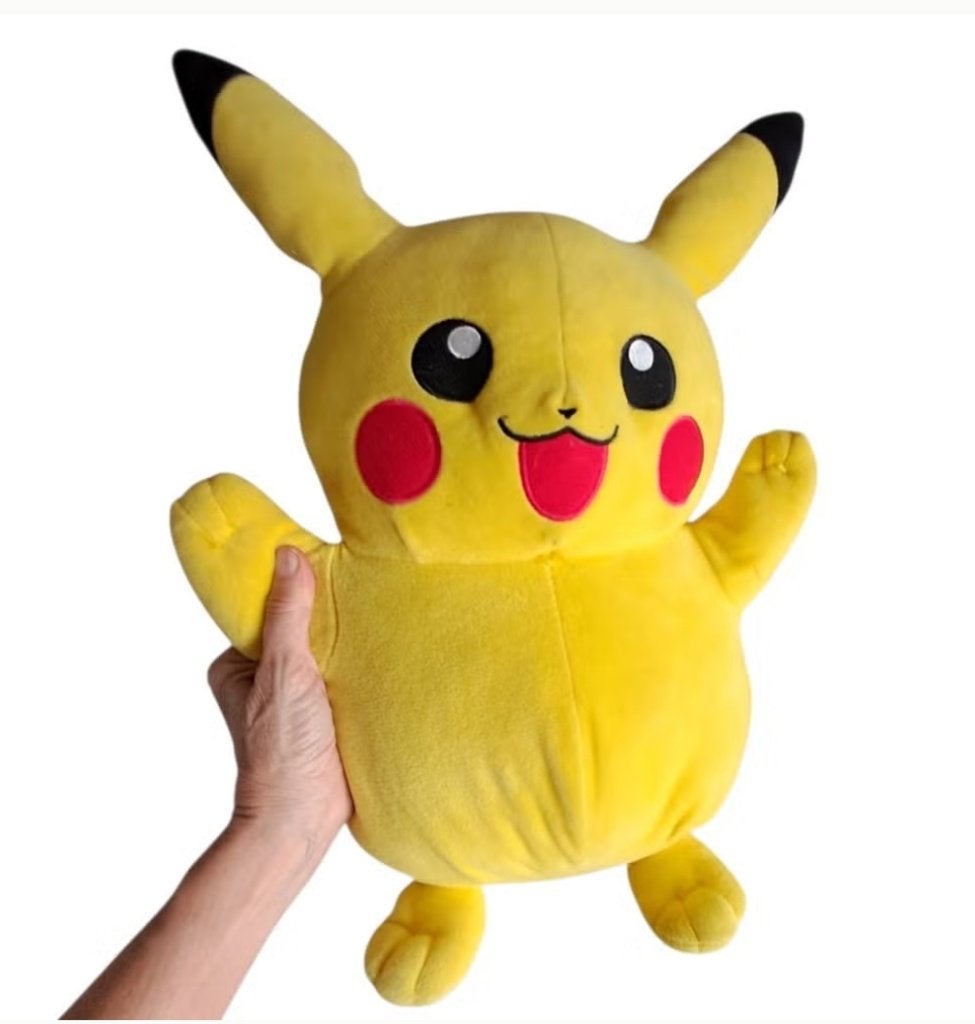 Grote vintage Pikachu knuffel 2011 ca 50 cm Tomy 0809, Overige merken, -, Geel, -