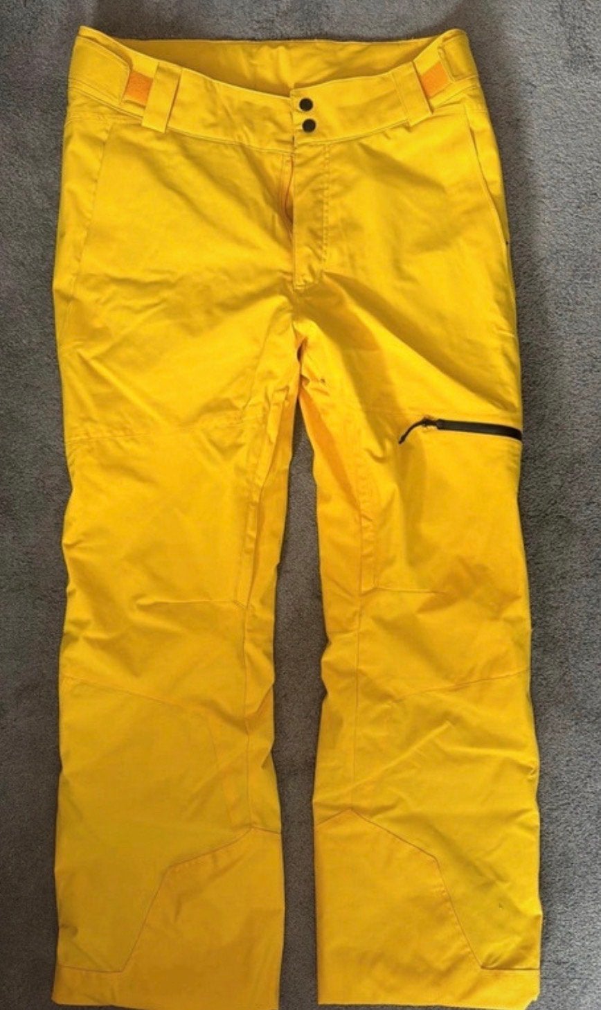 Gele skibroek - Maat L, Ophalen of Verzenden, Zo goed als nieuw, Maat 42/44 (L), Broek