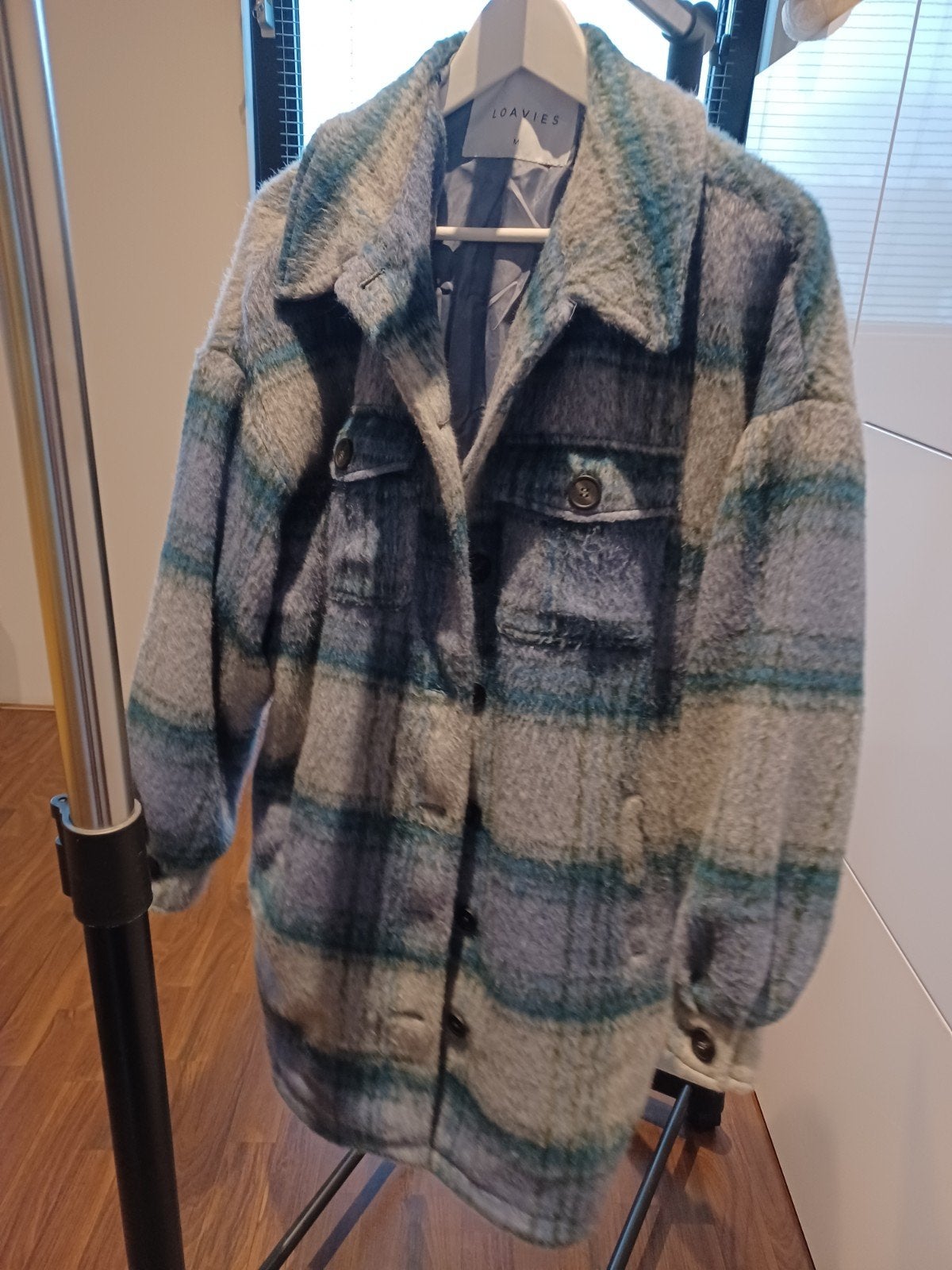 Loavies geruit shacket maat M, Maat 38/40 (M), Blauw, Ophalen of Verzenden, Loavies