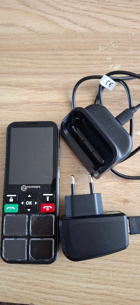 Mobiele telefoon voor senioren, Ophalen, Gebruikt, Geen camera, Zwart