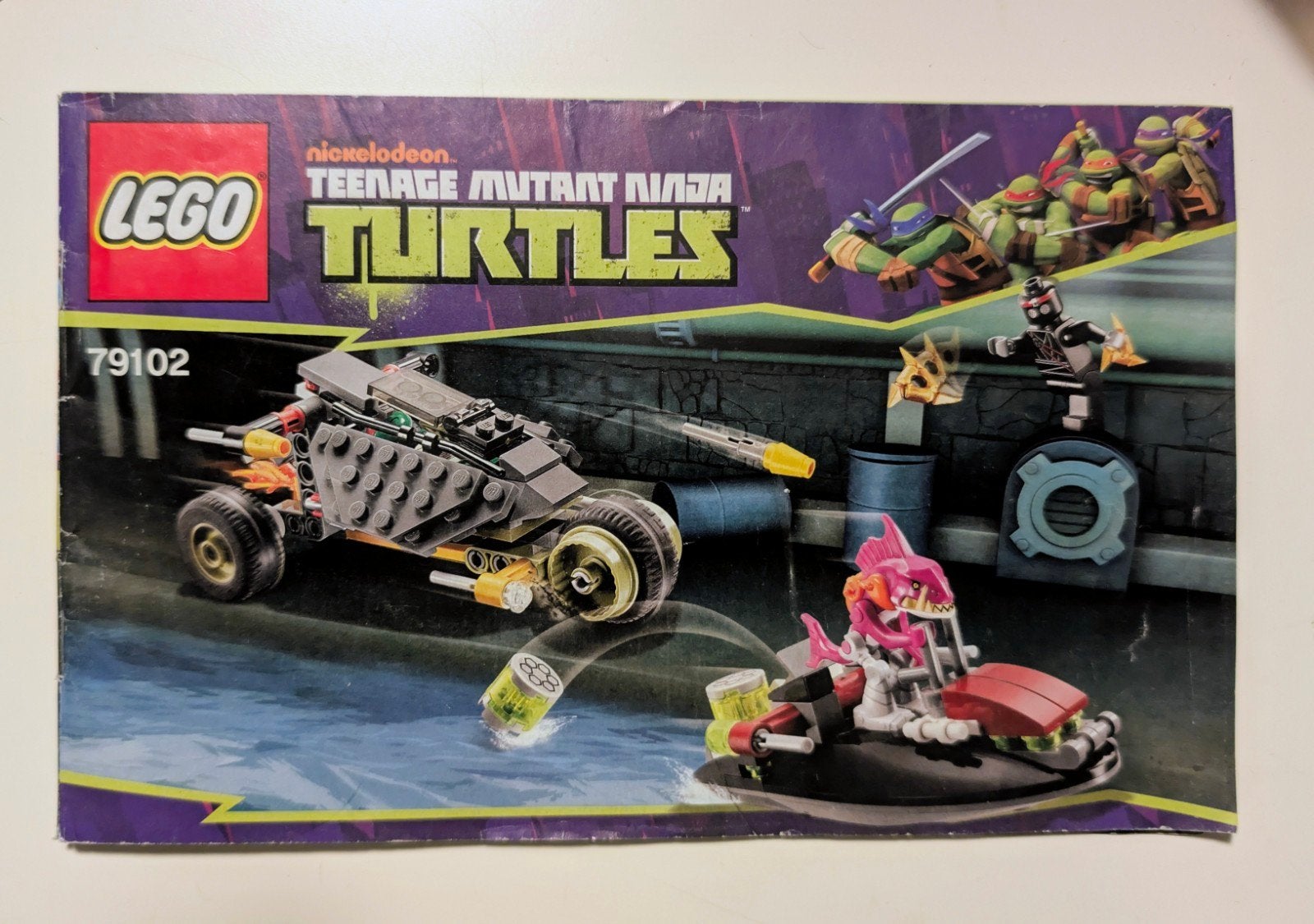 LEGO Teenage Mutant Ninja Turtles 79102 Boekje, Kinderen en Baby's, Ophalen of Verzenden, Gebruikt, Inclusief instructies, Lego