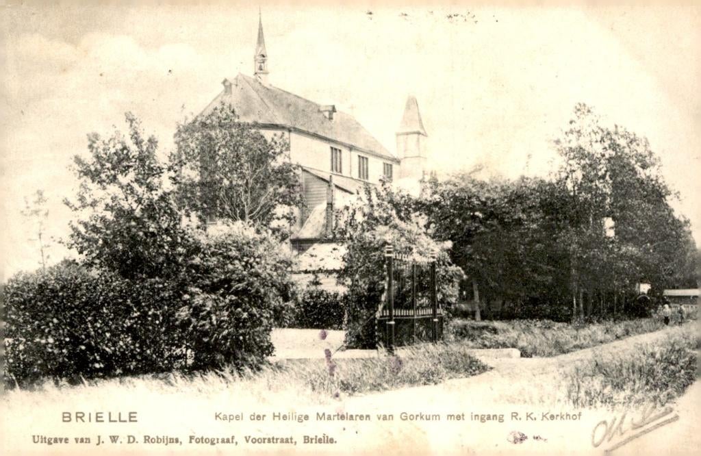 Brielle Kapel der Heilige Martelaren van Gorkum # 837, Verzenden, Voor 1920, Gelopen, Zuid-Holland