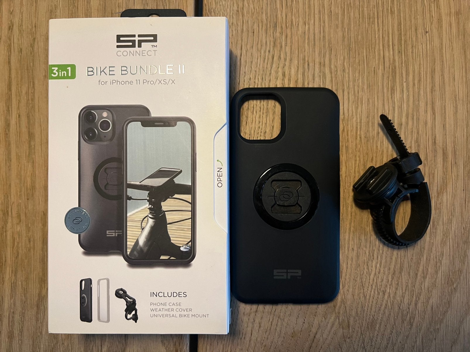SP Connect Bike Bundle II Iphone X/XS/11 Pro, Telecommunicatie, Kunststof, Zwart, IPhone X, Overige typen