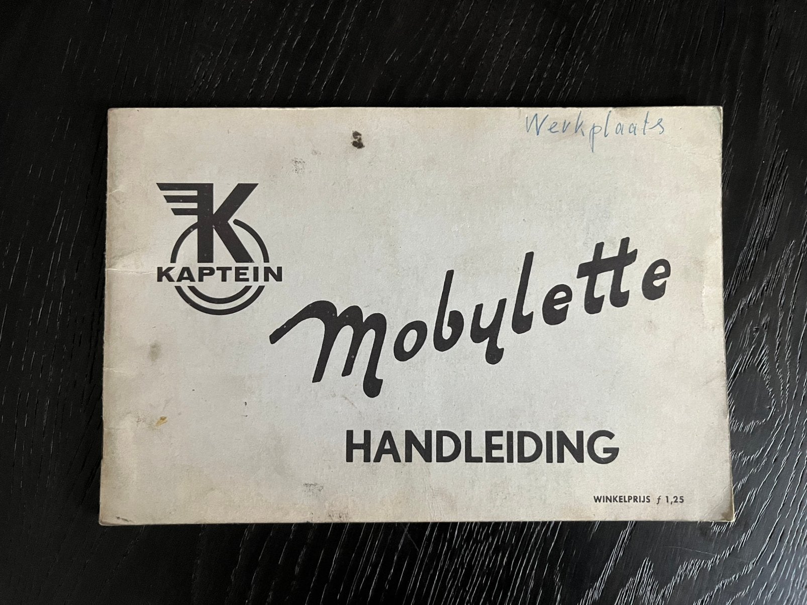 Handleiding Kaptein Mobylette, Ophalen of Verzenden, Zo goed als nieuw, Auto's