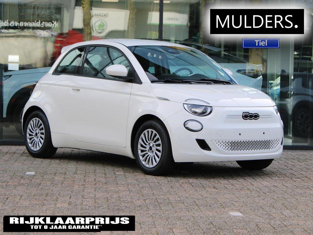 Fiat 500e RED 24 kWh VOORRAAD KORTING, Auto's, 12 maanden, Stof, Zwart, 95 pk