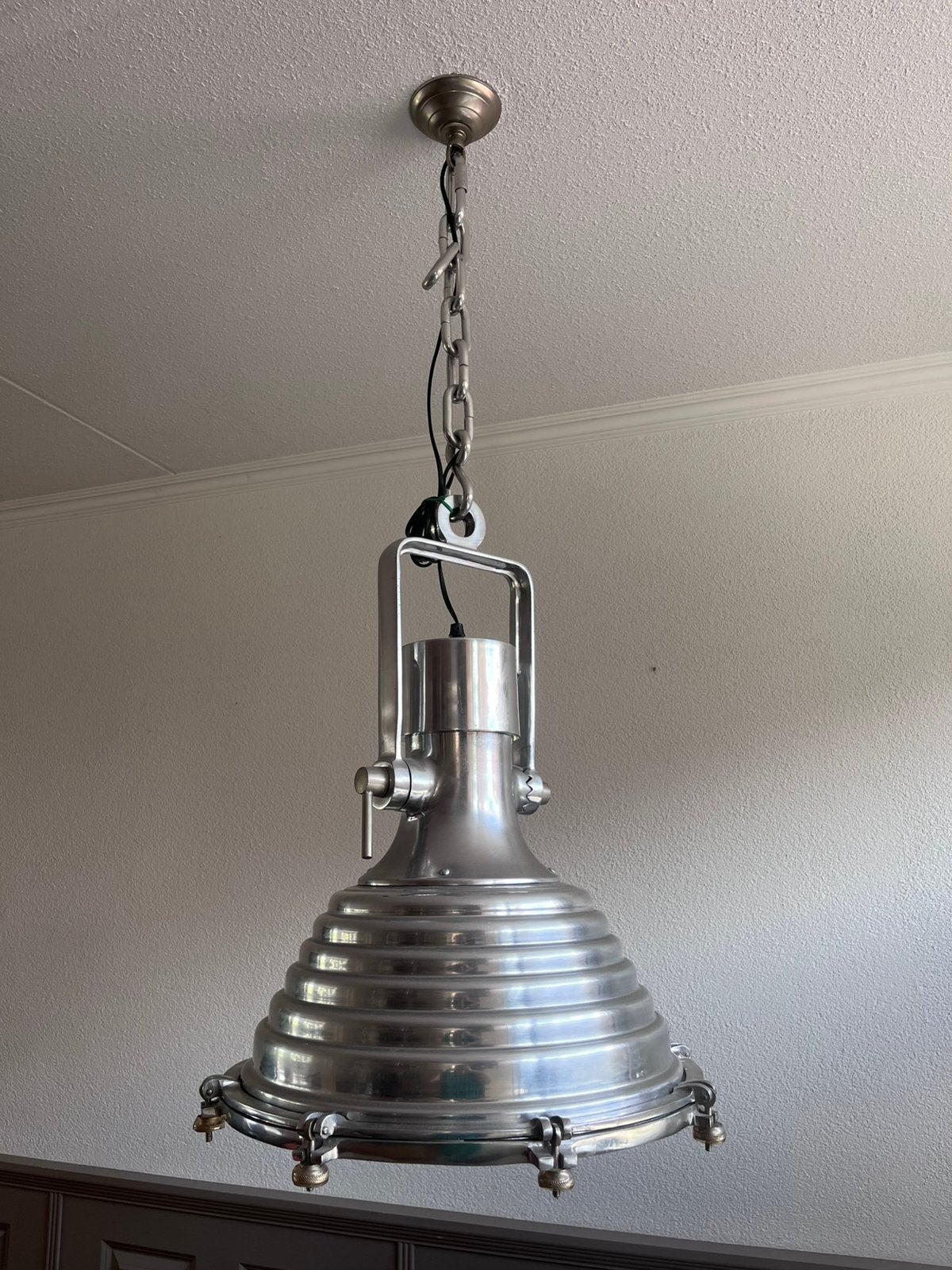 Riviera Maison Factory industriële hanglamp, Gebruikt, 50 tot 75 cm, Ophalen of Verzenden, Industriële stijl