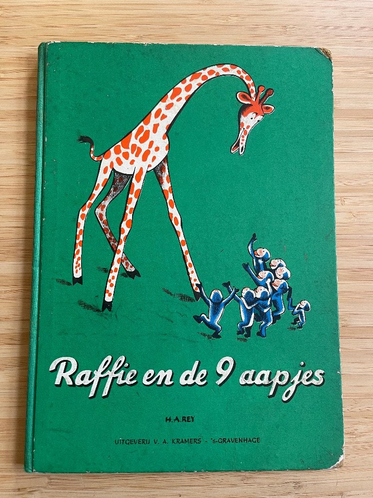 Raffie en de 9 aapjes  Hans Augusto Rey, Ophalen of Verzenden, Gelezen, Fictie algemeen