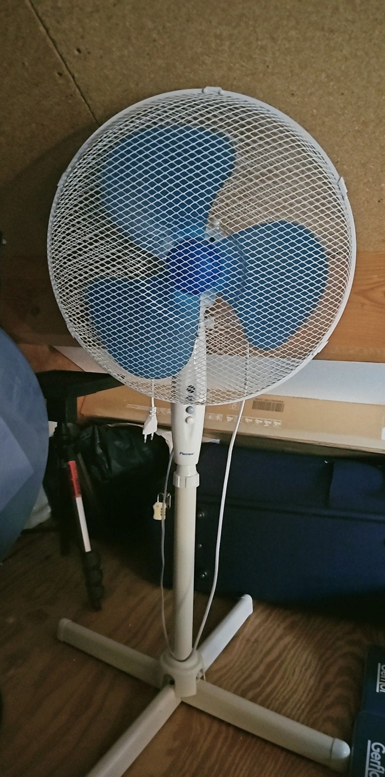 Bijna nieuw witte Bestron ventilator met 3 versnelling, Ophalen of Verzenden, Zo goed als nieuw