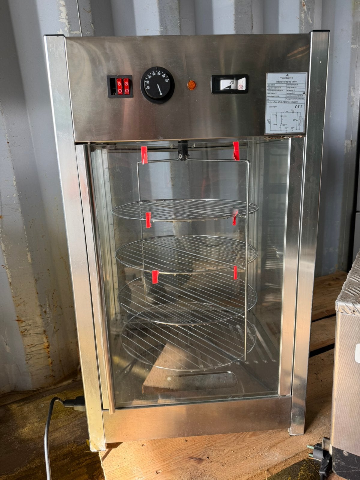 Warm houd vitrine, Ophalen, Gebruikt