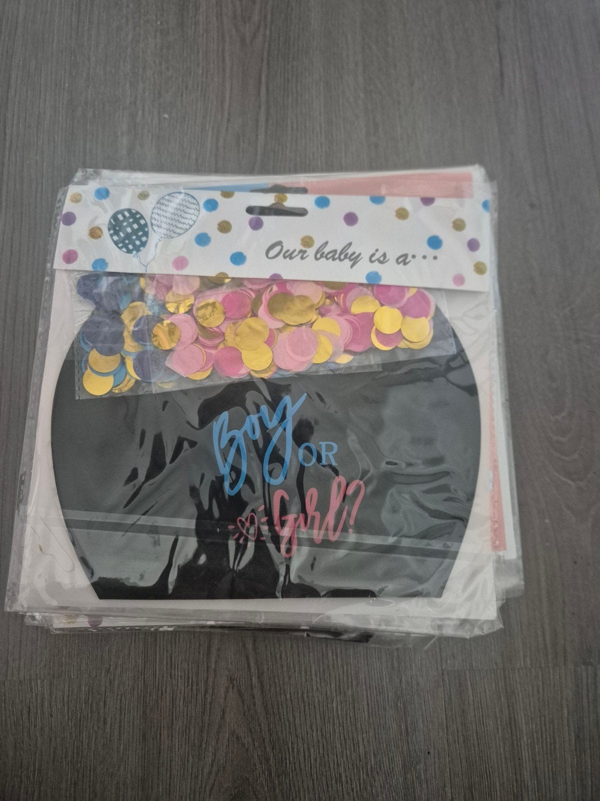 gender reveal ballon, Ophalen of Verzenden