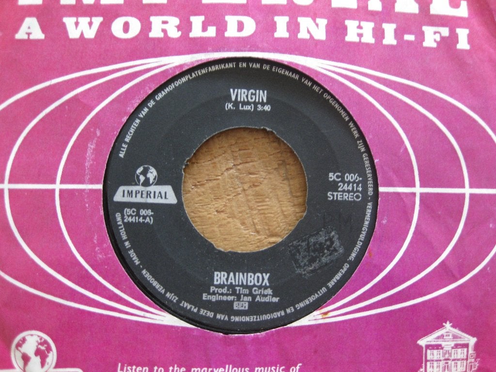 Vinyl single  Brainbox   "Virgin", Ophalen of Verzenden, Gebruikt, Pop