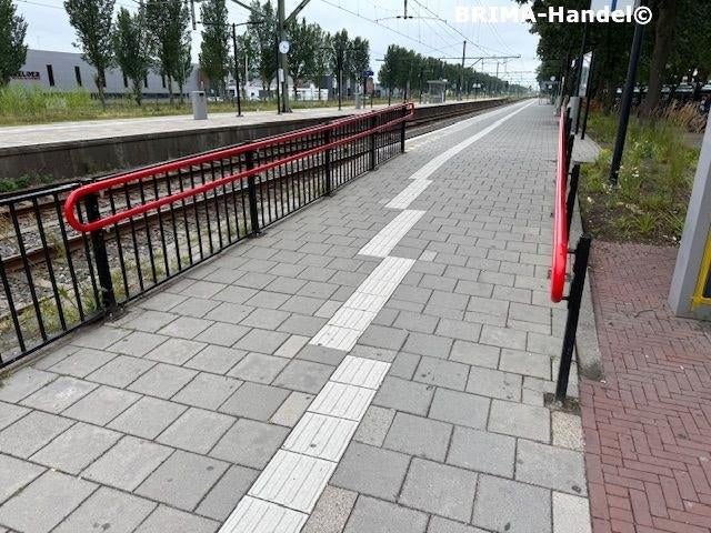 Metalen trapleuning dubbele buis trapleuning, Doe-het-zelf en Verbouw, Ladders en Trappen, Gebruikt, Ladder, 4 meter of meer, Ophalen of Verzenden