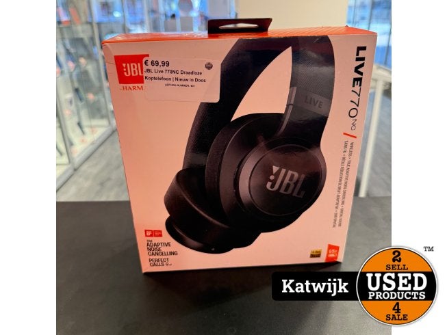 JBL Live 770NC Draadloze Koptelefoon | Nieuw in Doos