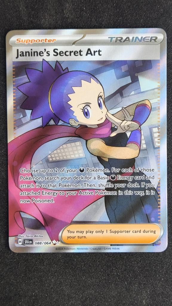 Janine's Secret Art (SFA 088/064) Pokémon kaart, Ophalen of Verzenden, Zo goed als nieuw, Losse kaart