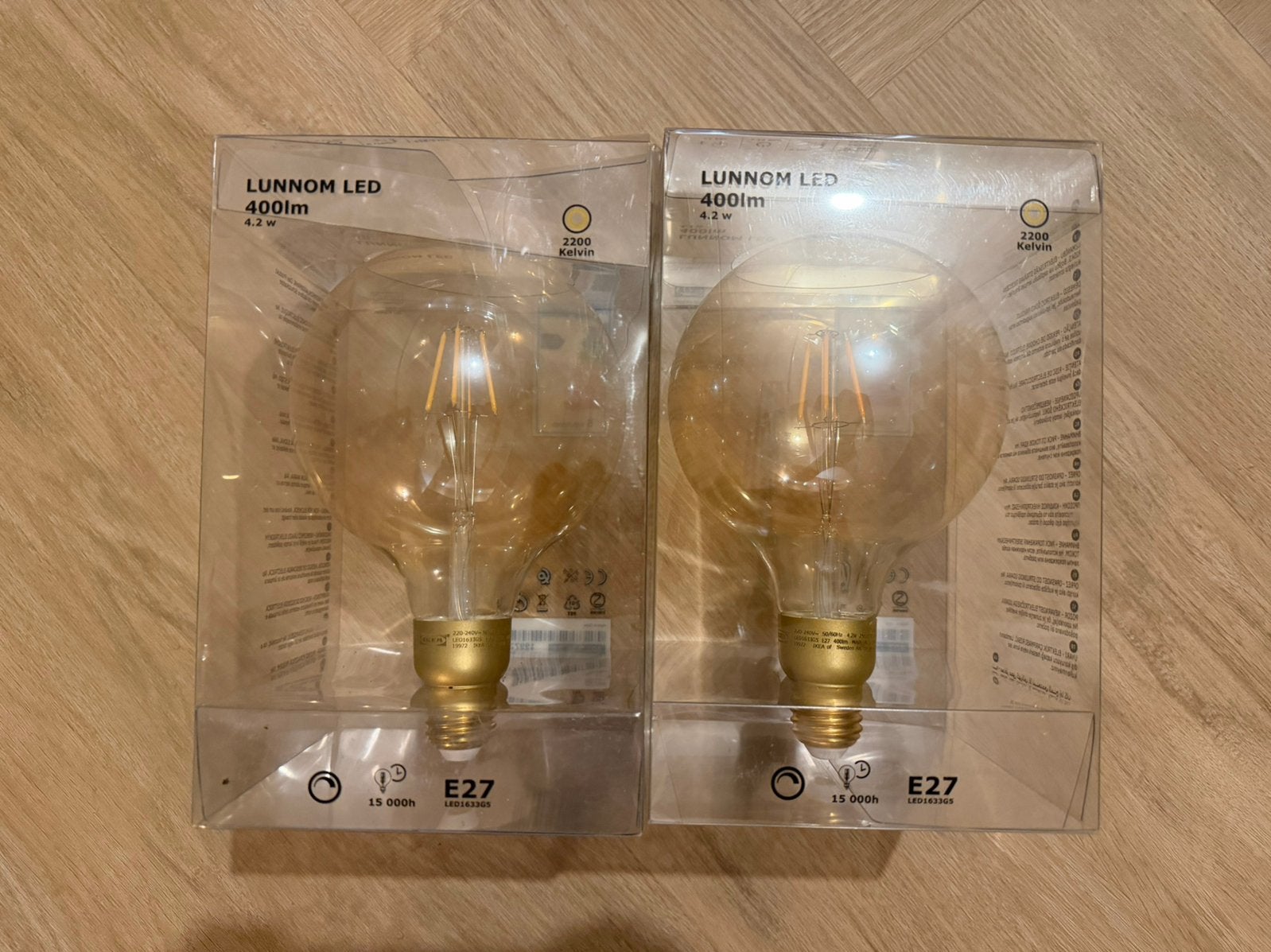 Lunnom LED 400lm (4.2W), Ophalen, Zo goed als nieuw, E27 (groot), Led-lamp