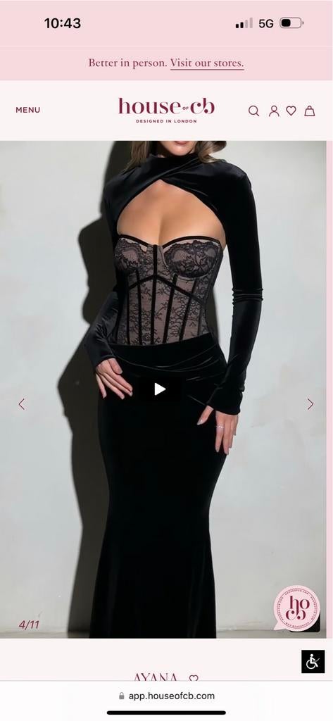 House of CB Maxi Jurk - Nieuw met labels, Zwart, Nieuw, Ophalen of Verzenden, Maat 34 (XS) of kleiner