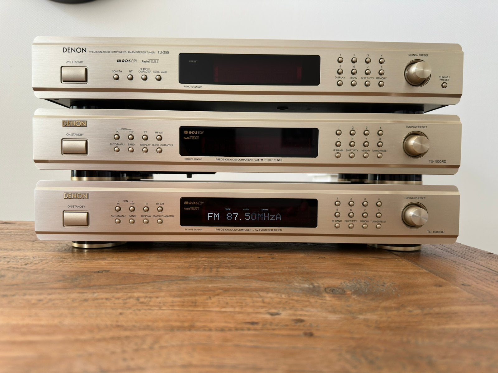 3 Denon tuners (2x TU-1500RD + 1x TU-255), Ophalen