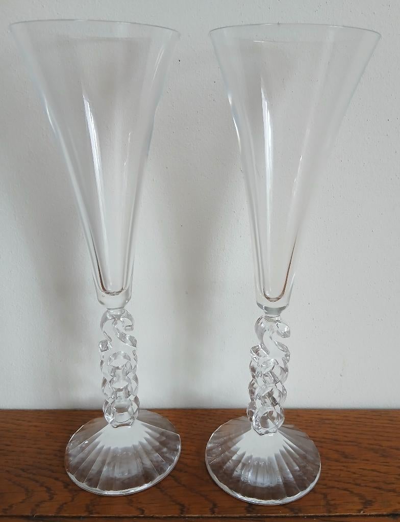 Set van 2 Millennium champagneflutes Cristal d'Arques, Verzamelen, Ophalen of Verzenden, Zo goed als nieuw, Overige typen