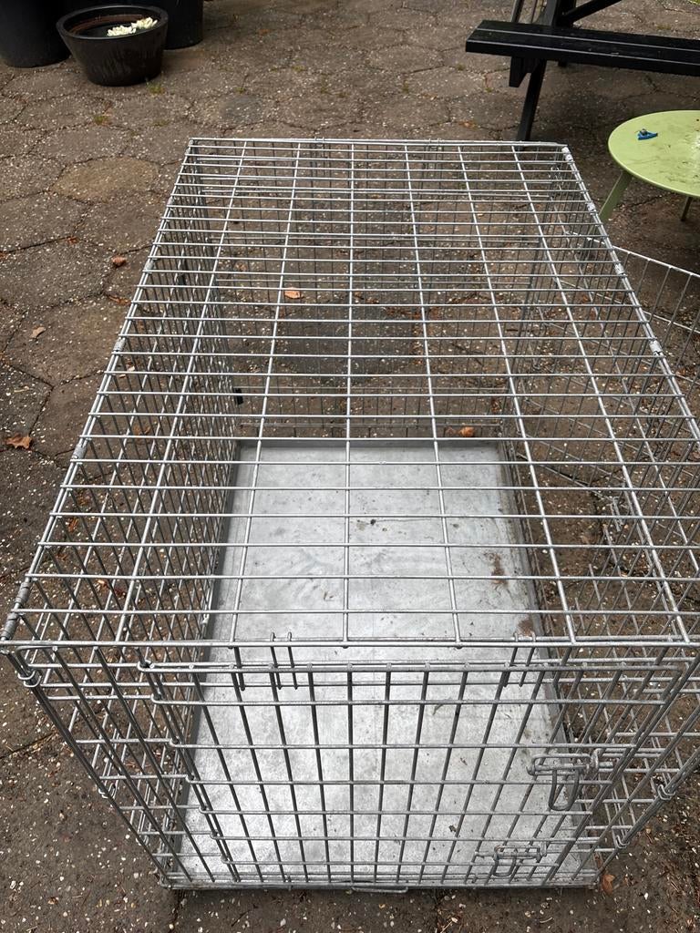 Stalen hondenkooi, Dieren en Toebehoren, Ophalen, Gebruikt, 65 tot 100 cm, Hondenhok