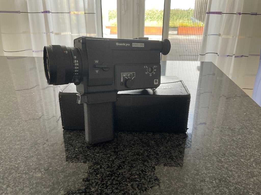 Sankyo EM-30 Filmcamera uit de jaren 70/80, Ophalen of Verzenden, 1960 tot 1980, Filmcamera