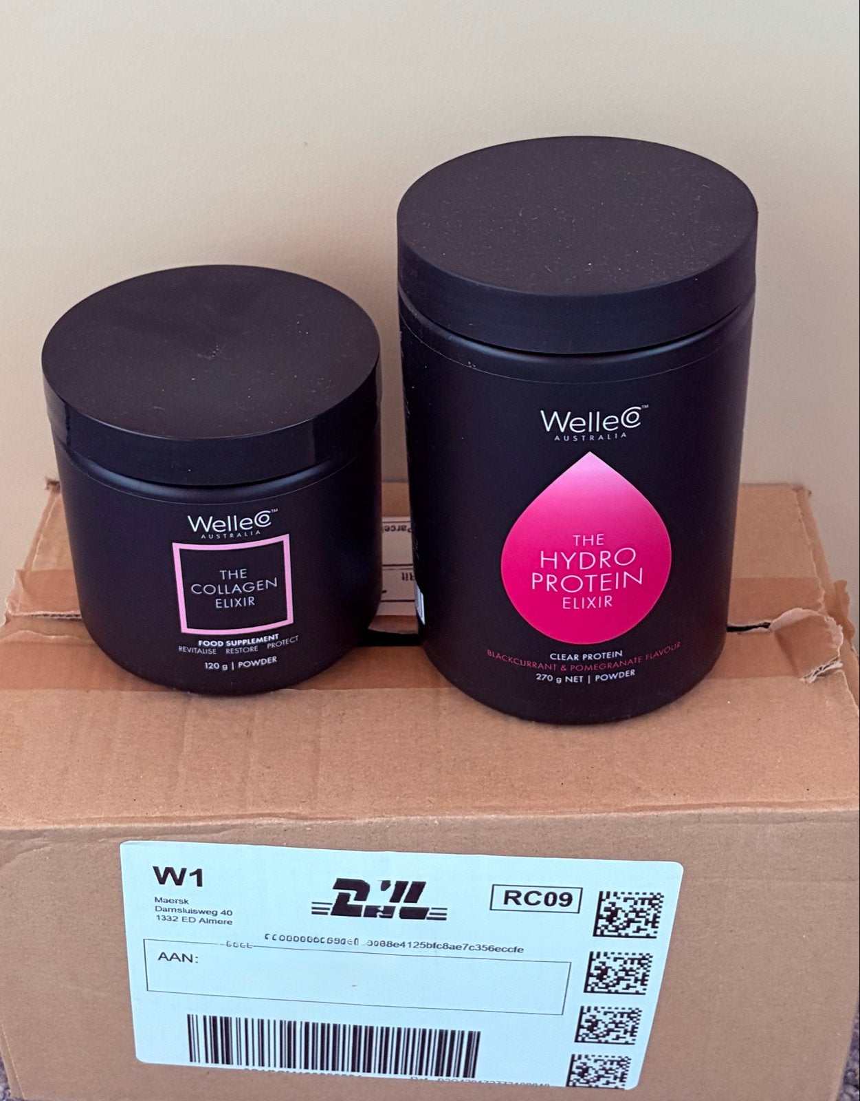 WelleCo The HydroProtein Elixir & The Collagen Elixir, Ophalen of Verzenden, Nieuw, Poeder of Drank