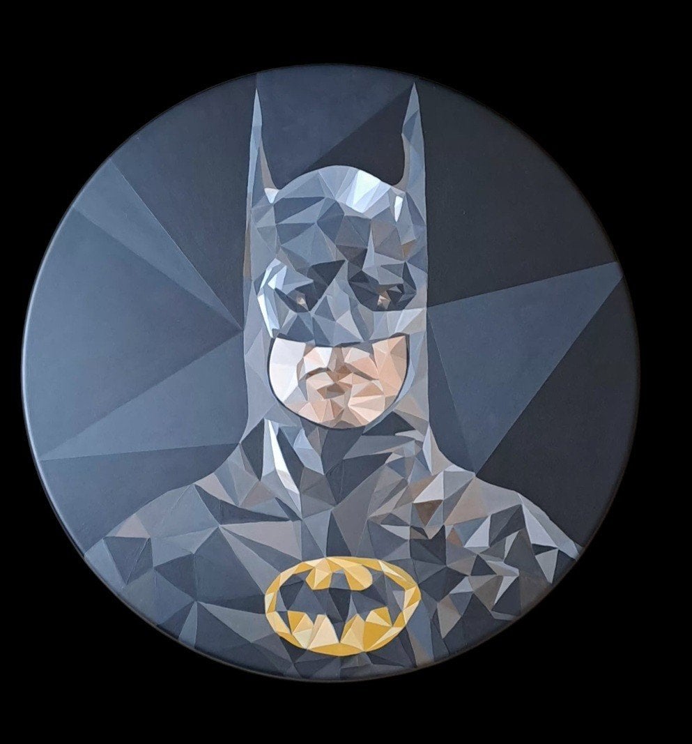 Rond Batman schilderij, Ophalen, Poster