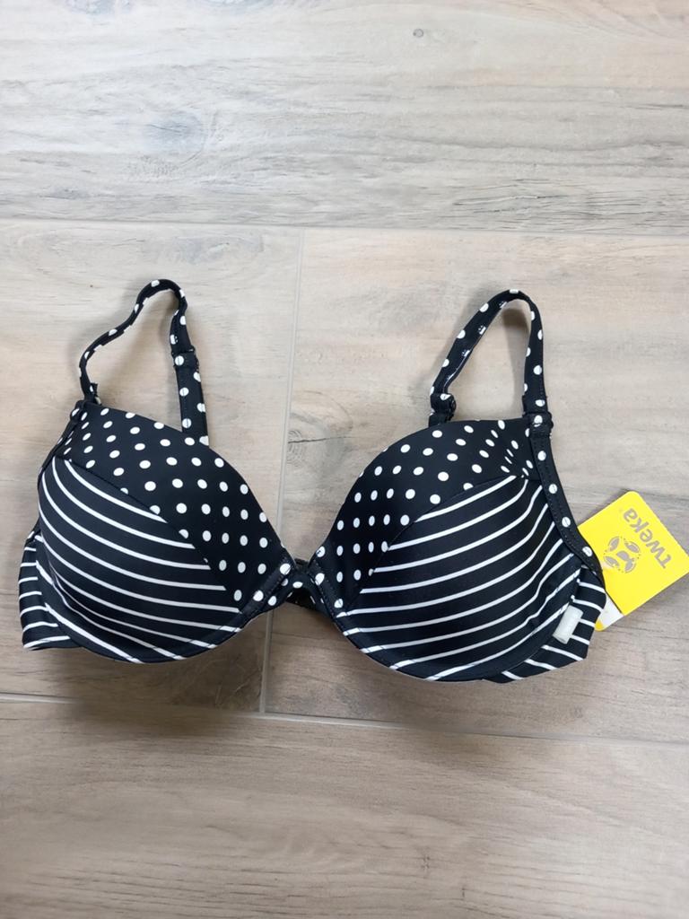 Tweka Beugel Padded Bikinitop/38D. Nieuw., Zwart, Nieuw, Ophalen of Verzenden, Bikini