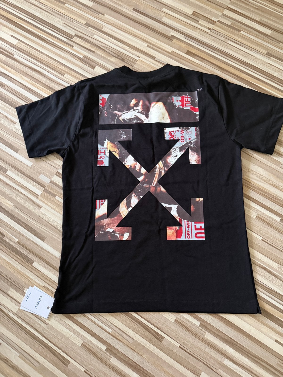 T-shirts  Off-White heren maat L, Ophalen of Verzenden, Zo goed als nieuw, Zwart