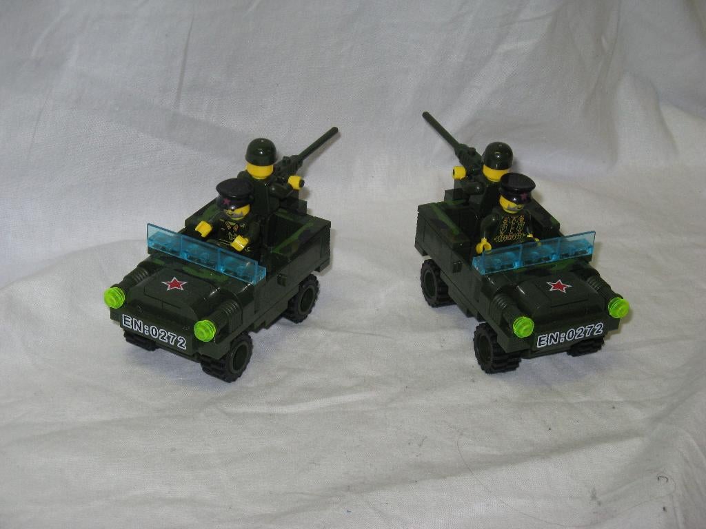 Bricks (lego) legerjeeps, Ophalen of Verzenden, Zo goed als nieuw, Compleet, Lego