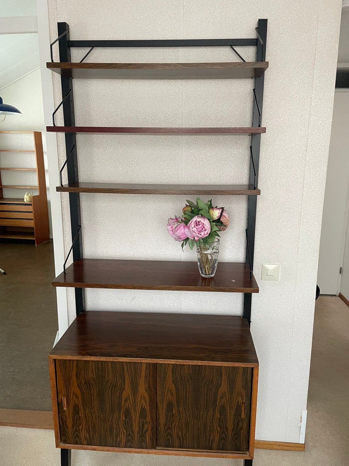 Vintage Wandmeubel / Wandsysteem, Poul Cadovius, Huis en Inrichting, Kasten | Wandmeubels, Ophalen, Zo goed als nieuw, 25 tot 50 cm