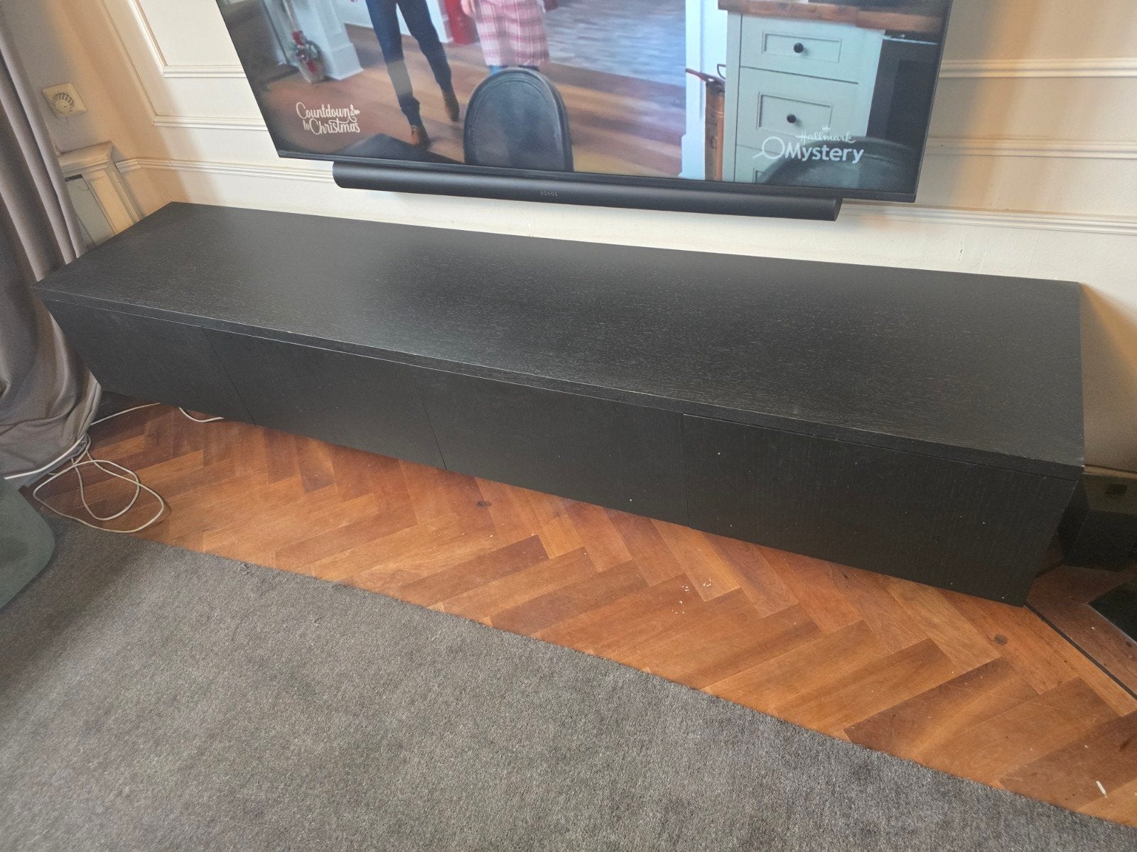 tv meubel zwevend, Ophalen, Modern, strak, 200 cm of meer, Minder dan 100 cm