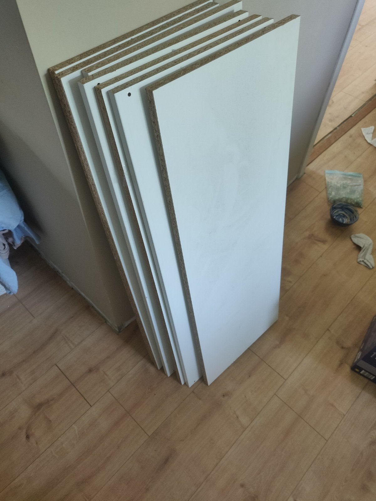 IKEA KOMPLEMENT Planken (6 stuks) - Wit, Ophalen, Gebruikt
