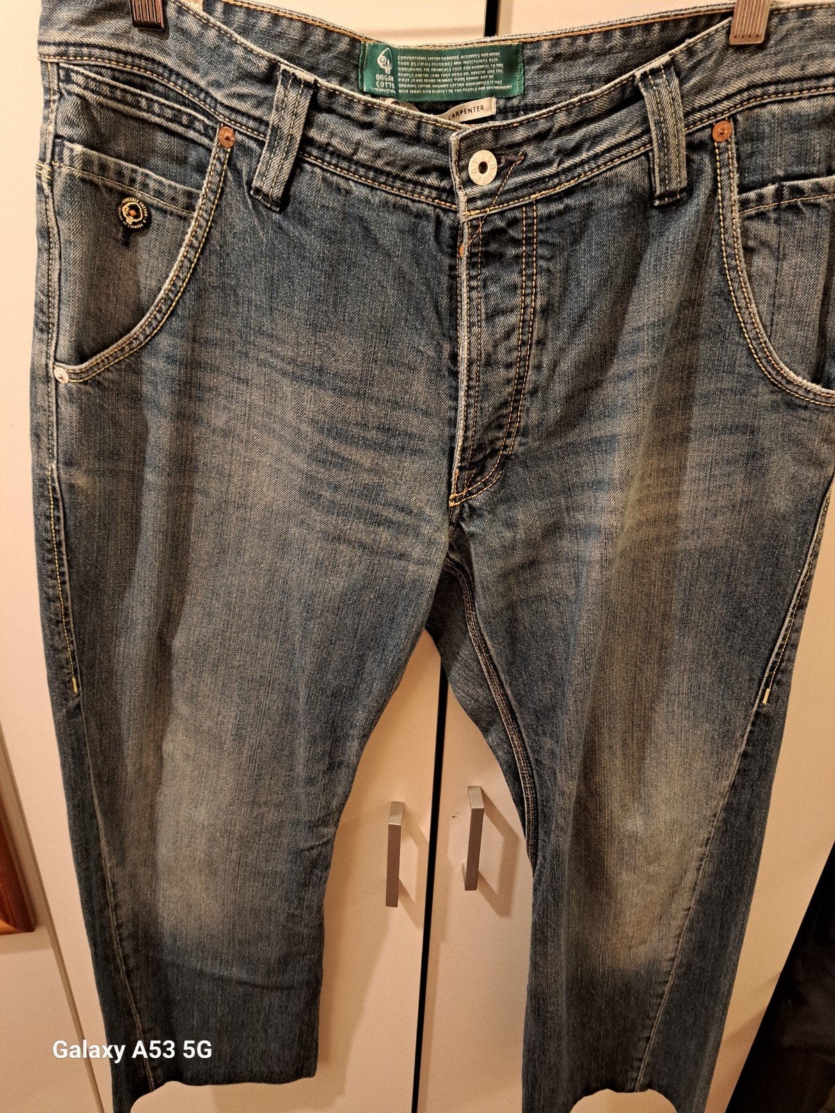 Kuyichi Jaimy Loose Carpenter Jeans - Organisch Katoen, Blauw, Kuyichi, Ophalen of Verzenden, W33 - W34 (confectie 48/50)