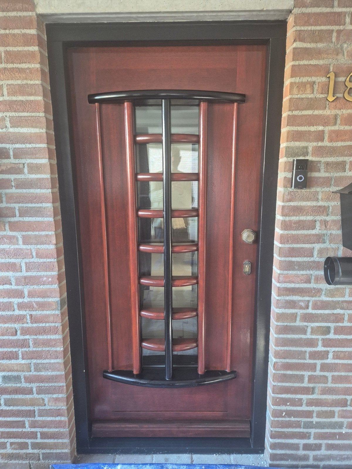 Buitendeur met raam, Ophalen, Gebruikt, 80 tot 100 cm, Buitendeur